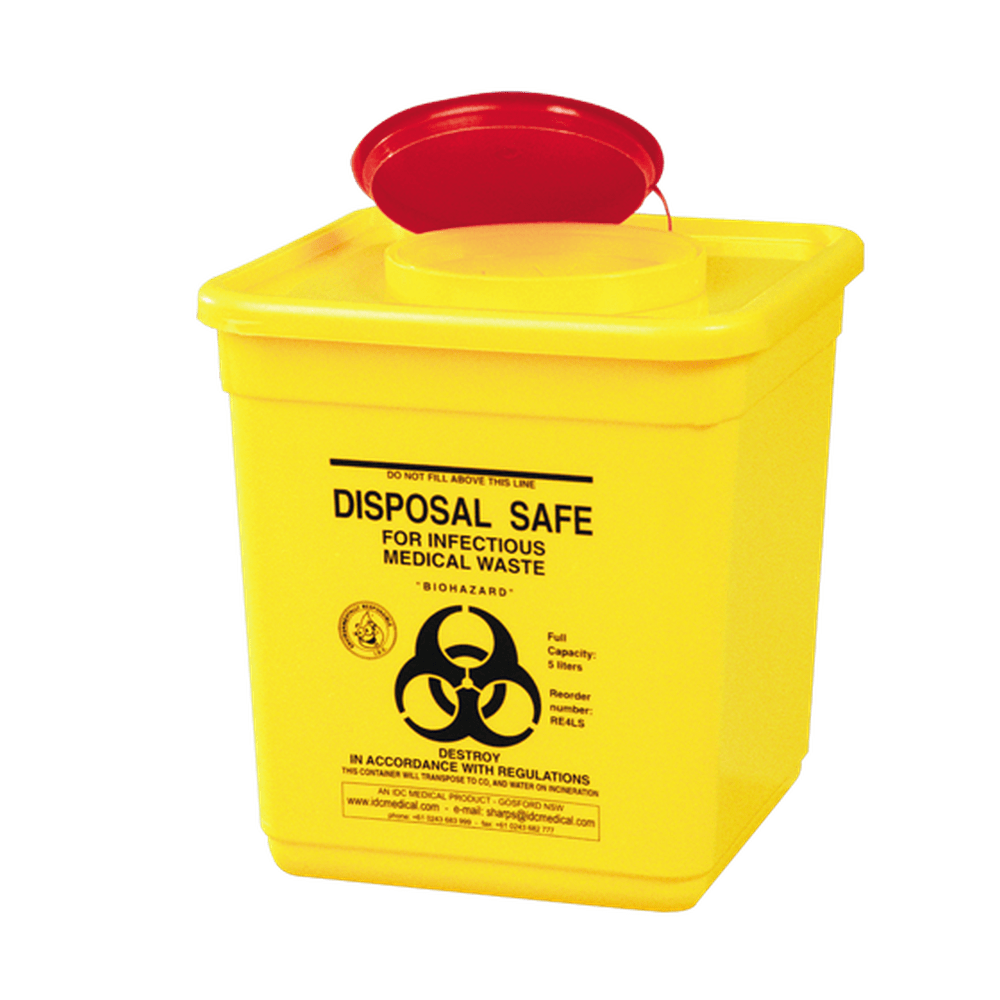 AEROHAZARD Sharps Disposal Container 4.5L PREREQ